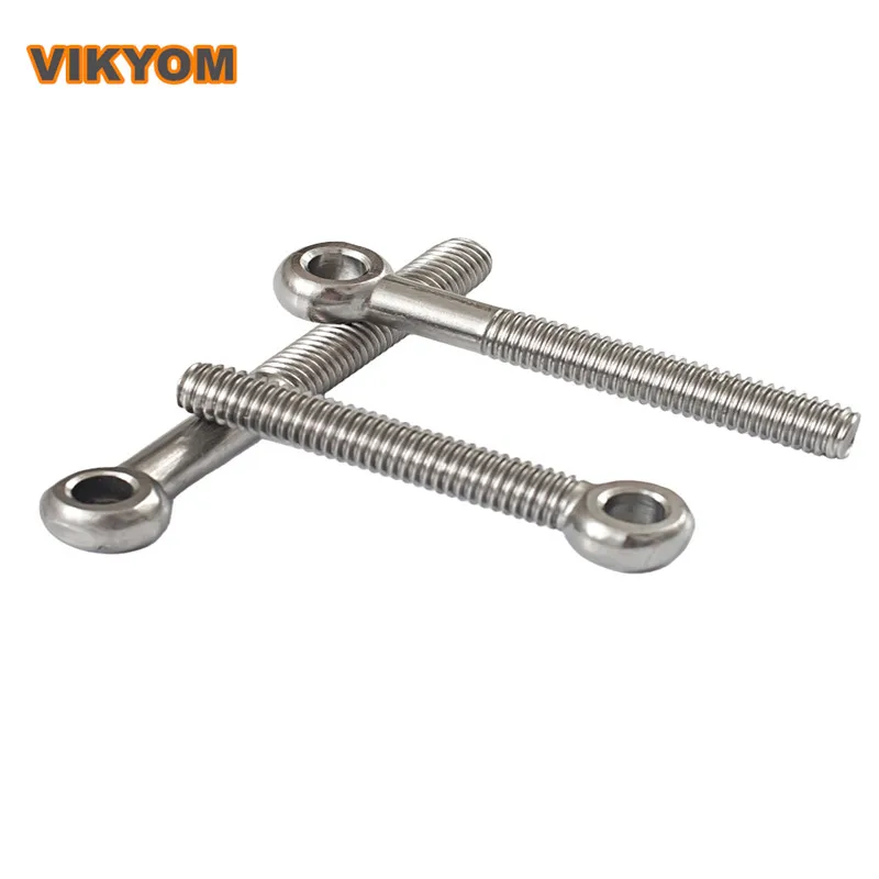 GB798 Exquisite Stainless Steel Joint Bolt M6M8 50 Pcs Series Multi-Specification With Hole Screw Fish Eye Ring