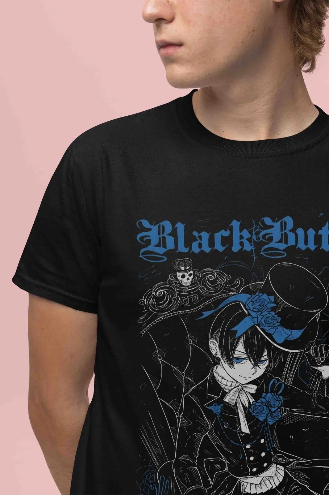 Black Butler T-Shirt Ciel Phantomhive Shirt Sebastian T-Shirt Yana Anime Tshirt - view 2