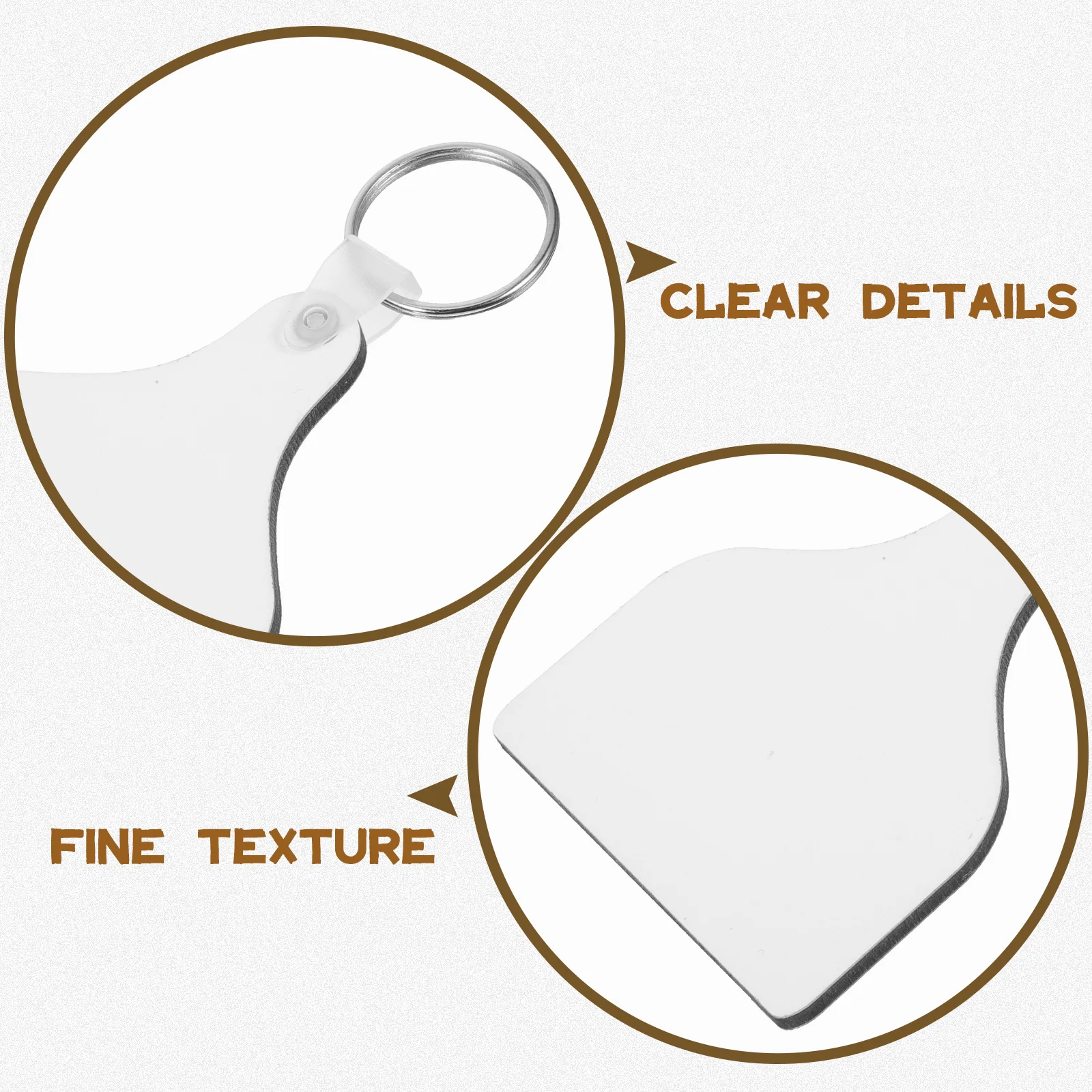 

20 set Portable Blank Chains Blanks Keychains Heat Transfer Diy Creative Key Accessories Keychain Sublimation Blanks Decorative