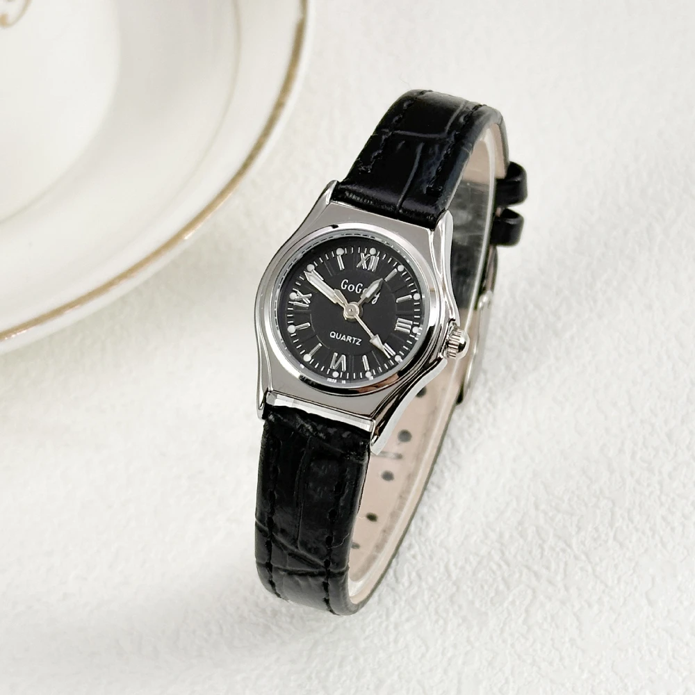 Роскошные кожаные часы для женщин, женские кварцевые часы из нержавеющей стали, платье, элегантные женские часы, модные часы