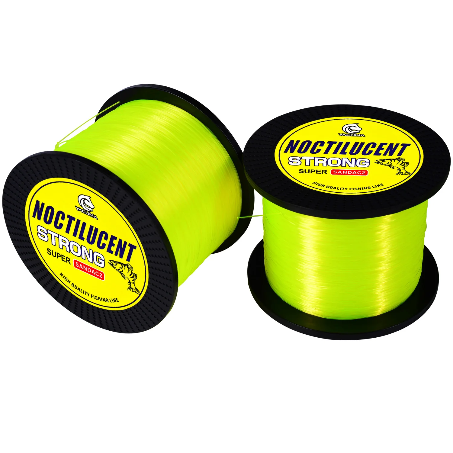 YACUMA 1000M-1093YDS Fluoreszierend Gelbe Monofilament Angelschnur Nachtleuchtende Starke Nylon-Vorfachschnur Karpfenangel-Ausrüstung – Detail 9