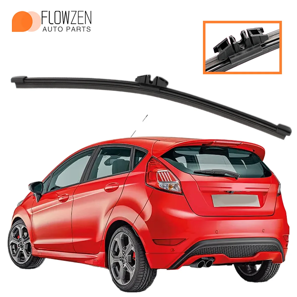 1 Stück Heckwischer passend für Ford Fiesta 7 VII MK7 2017-2023 Autoteile Heckscheibenwischerblätter Scheibenwischerzubehör