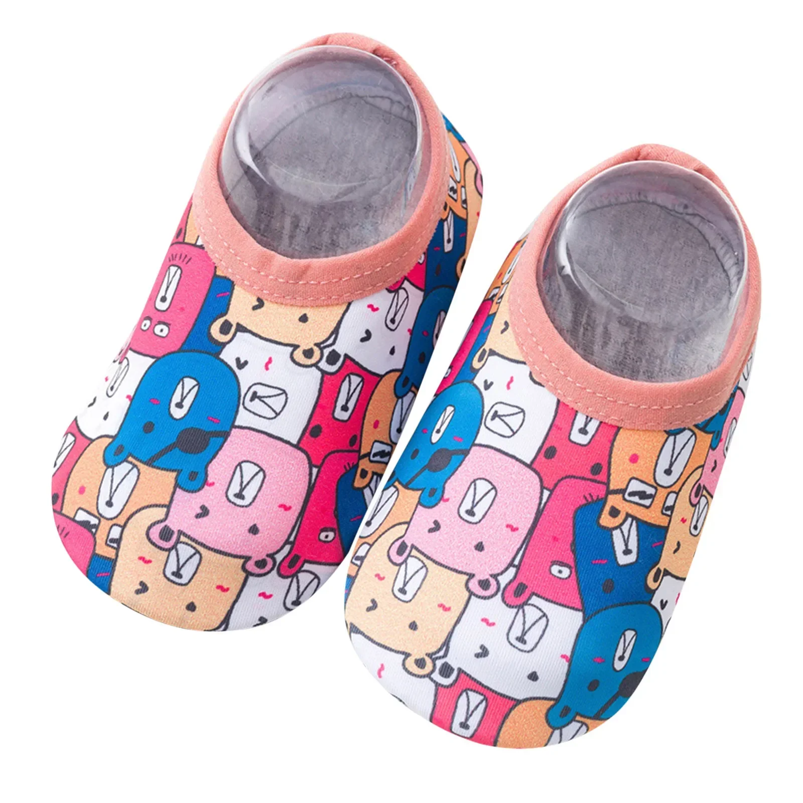 Zapatos de agua de dibujos animados para bebés, niños y niñas, descalzos, calcetines acuáticos, antideslizantes, para Surf, pesca, buceo, interiores y exteriores