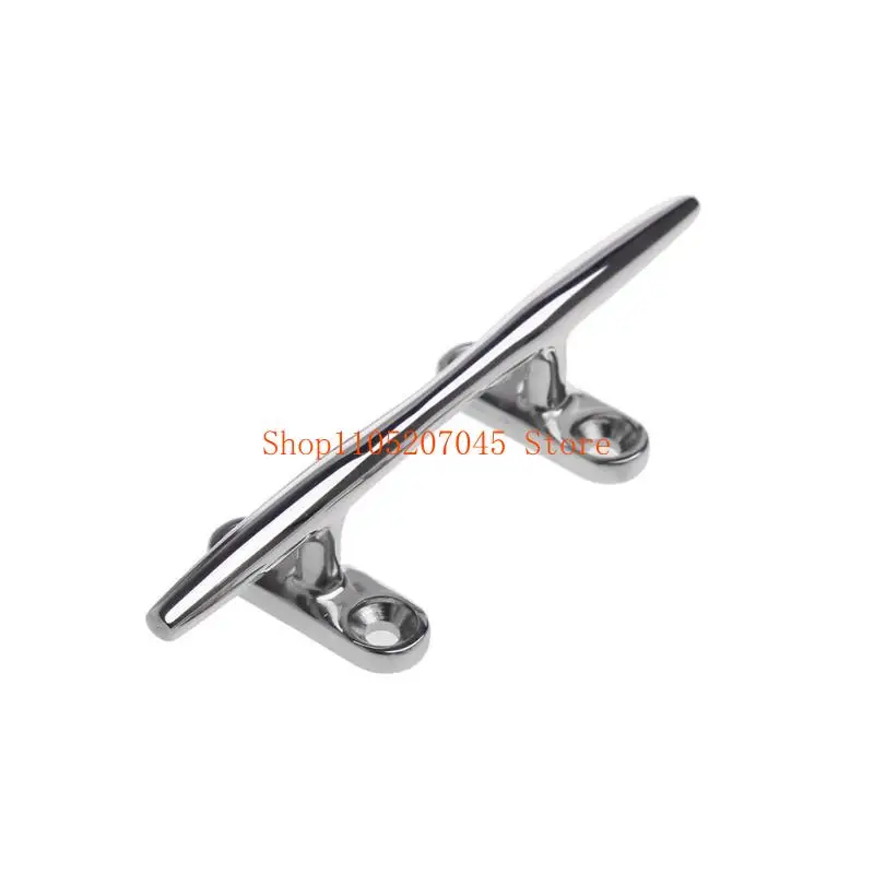37cd 4/5 inch Boat Dock Open Base Cleat Marine Stainless Steel 316 Deck Rope Cleats Easy to Install