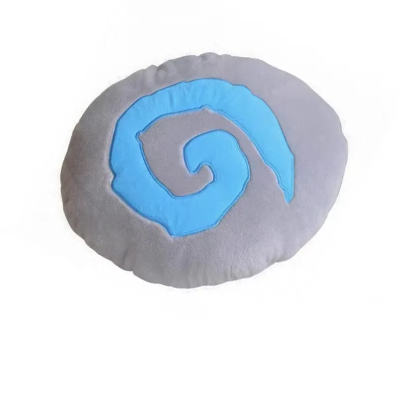 45cm Hearthstone Game Simulated Stone Cushion Soft Hand Warmer Pillow Stuffed Plush Toy Sofa Decoration Girl Boy Birthday Gift