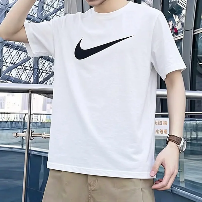 

Nike Pure Cotton T-shirt for Men - Casual, Breathable, Running, Sports Short Sleeve - DC5095-100-010