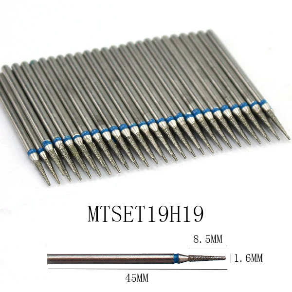 50pc Diamant Nagel Bohrer Häutchen Sauber Bit Set Fräser für Maniküre Elektrische Cutter Bits Zubehör Abgestorbene Haut entfernen