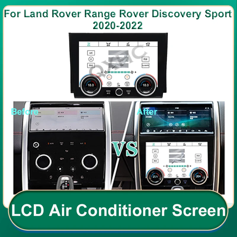 LCD Air Conditioning Screen  Voice AC Panel Display Control Touch For Land Rover Discovery Sport 2020-2022