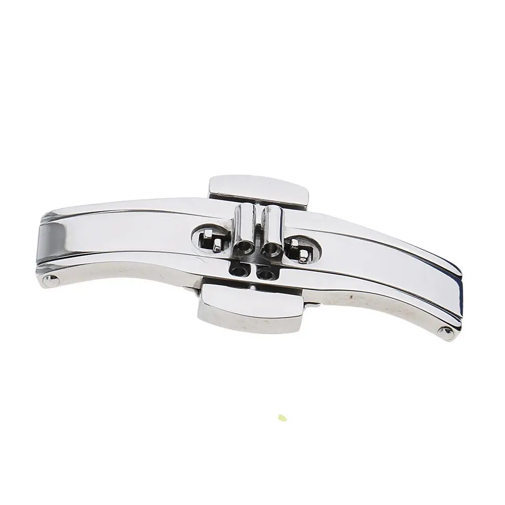 Stainless Steel Double Click Butterfly Buckle Deployment Watch Clasp Buckle