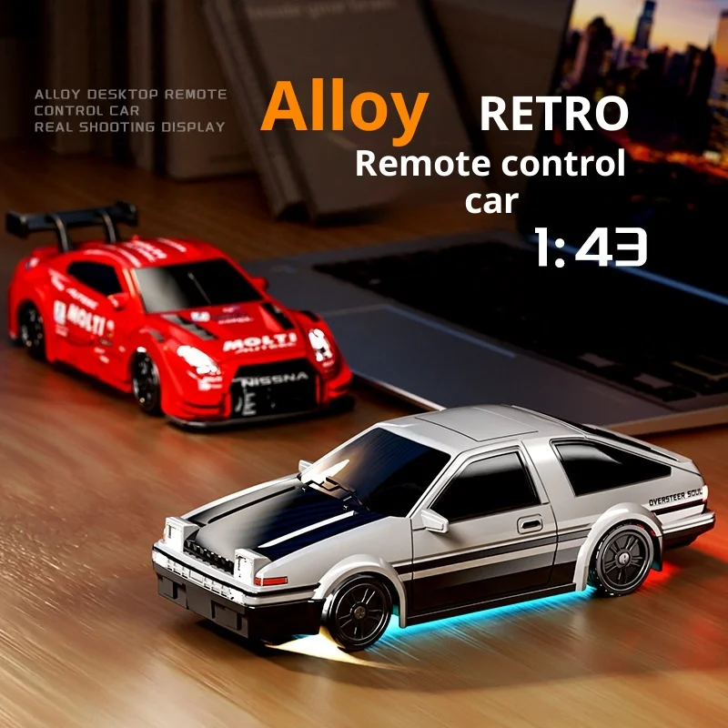 

New Product In Stock 1/43 Alloy Drift Car D43 Four-Wheel Drive Drift Car Desktop Series, Fully Proportional Including Gyroscope