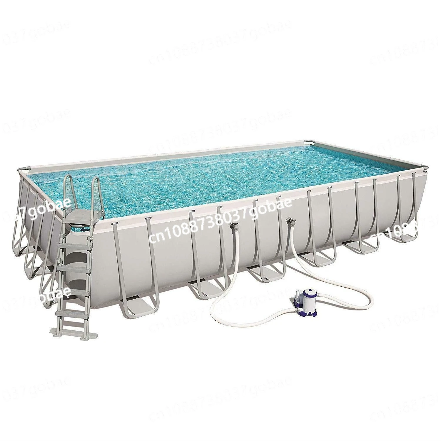 

Rectangular bracket pool set, folding mobile villa family swimming pool