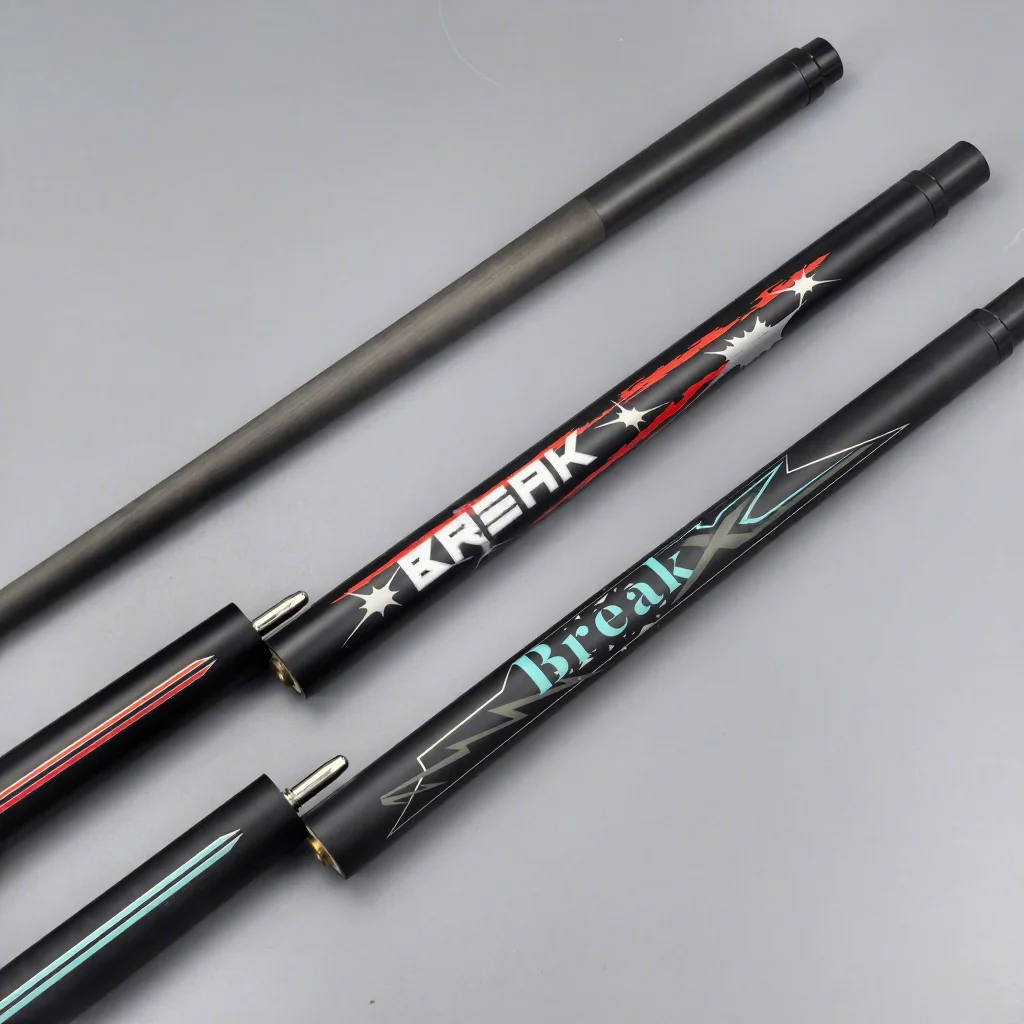 Hot Sell Vanqs 58Inches Unilock Carbon Fiber 3-PC Billiard Punch Jump Break Cue with Joint Protector