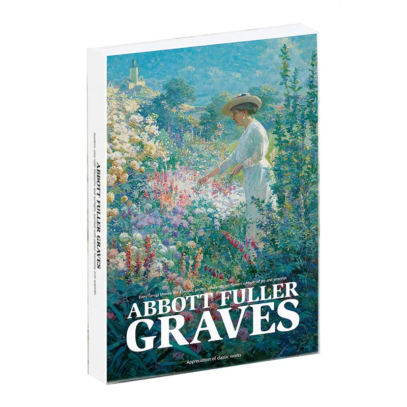 30pc abott fuller grave pintura a óleo cartões postais famoso artista cartão de felicitações arte desejo cartão arte imagem presente mensagem decoração