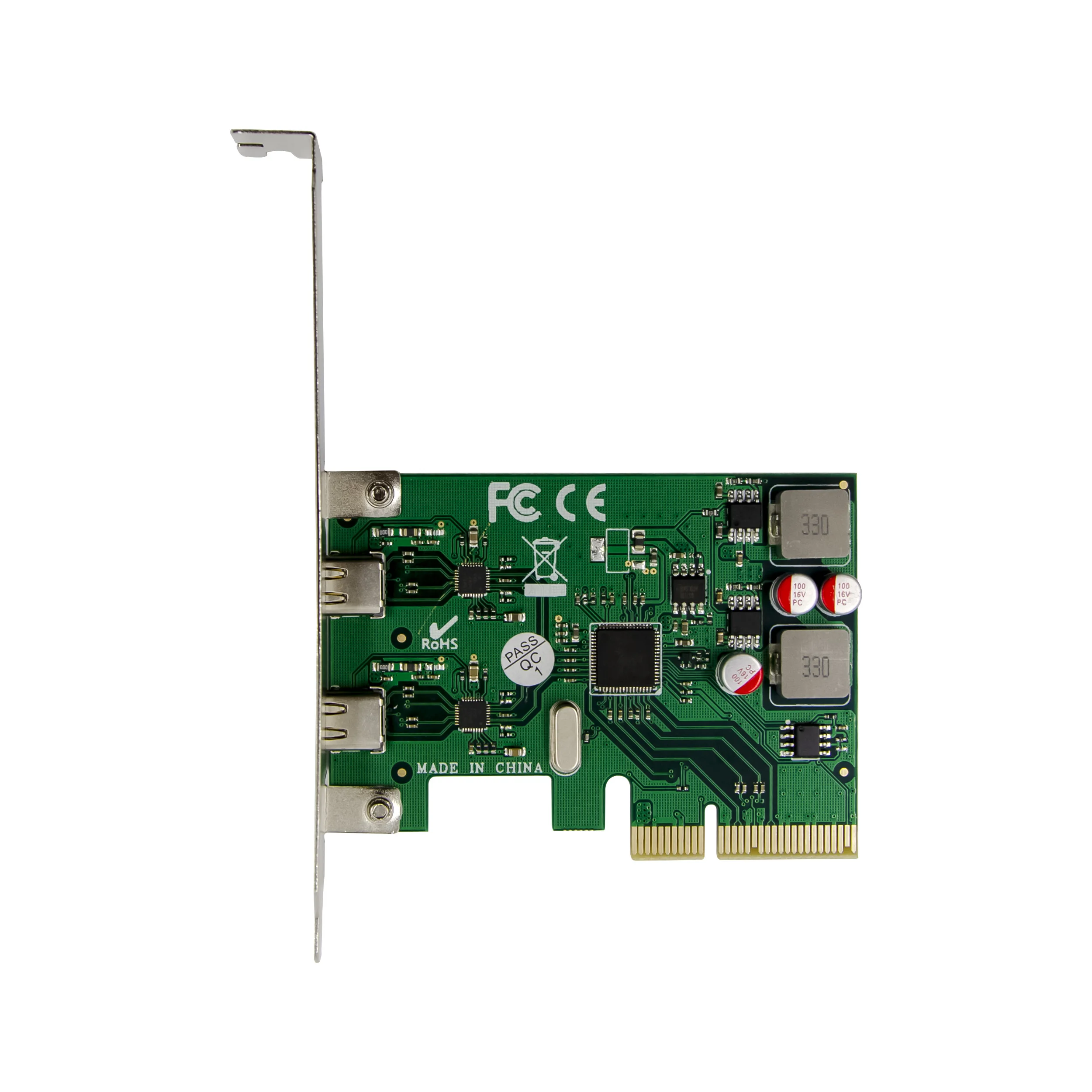 SUNWEIT ST631 PCI-E X4 2 Ports Type c Adapter Card PCI-E Express to USB 3.1 Type C Controller