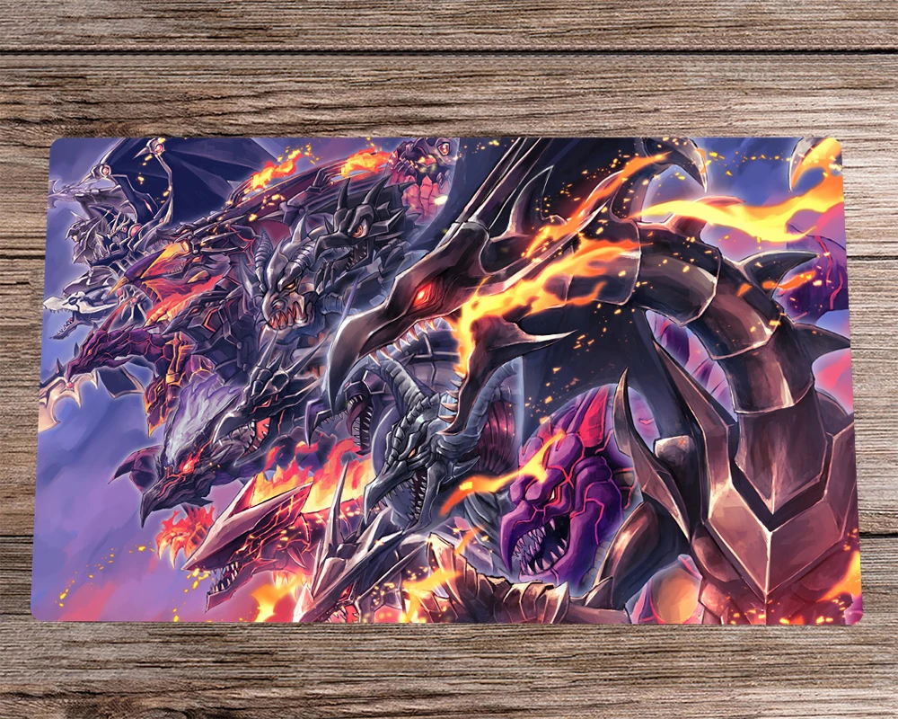 

YuGiOh Red-Eyes Black Dragon Playmat TCG CCG OCG Trading Card Game Mat Board Game Mat Desk Pad Anime Mouse Pad Free Bag 60x35cm