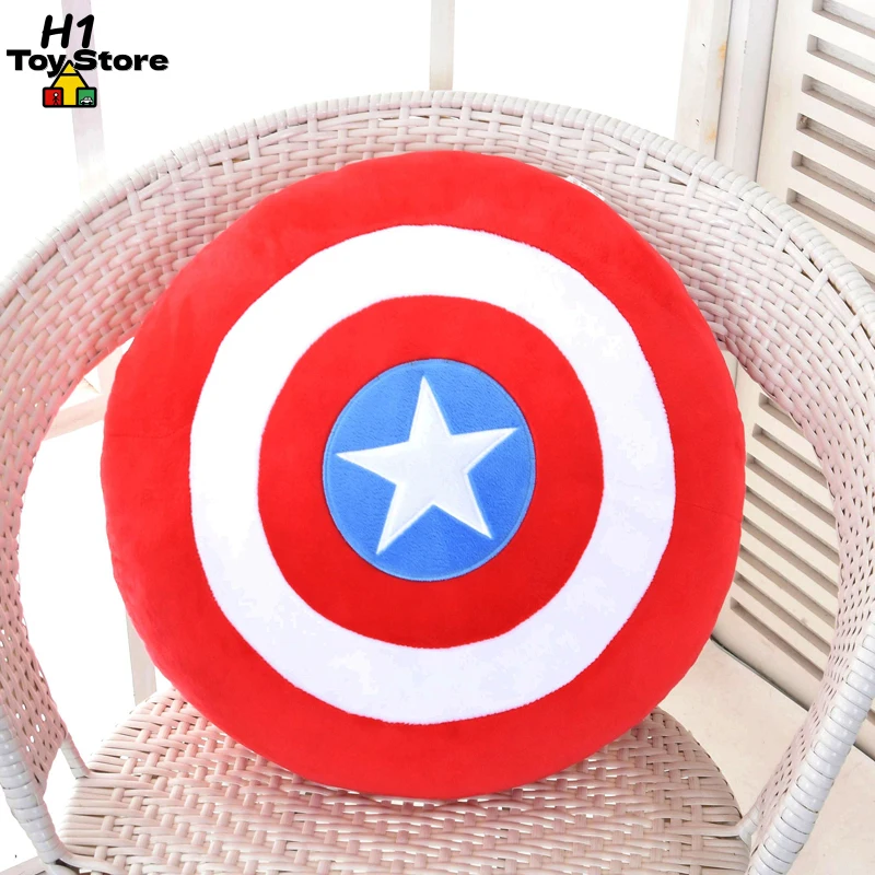 

Captain America’s Shield Plush Pillow Marvel Avengers Throw Cushion & Bed Rest Official Style Soft Toy for Fans