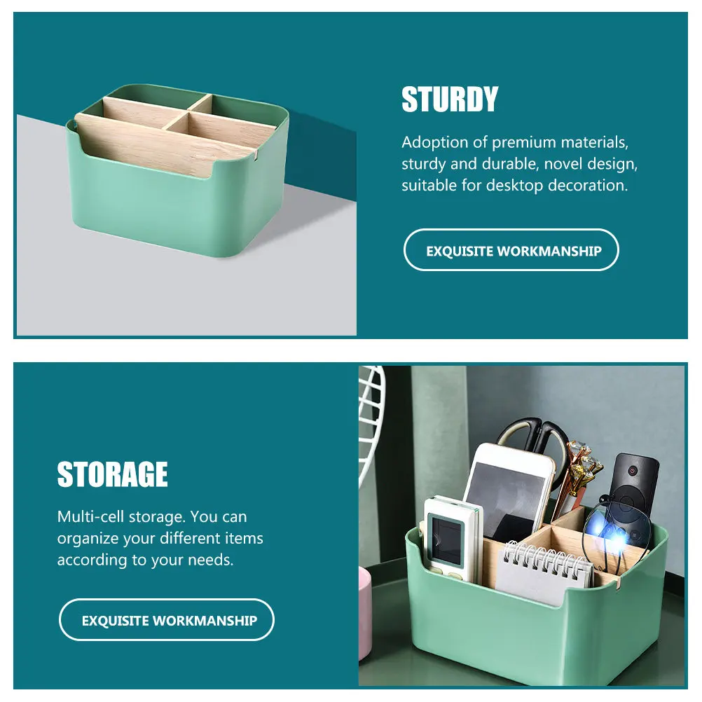 

Многофункциональный органайзер для хранения: настольный контейнер с несколькими отделениями для пультов, косметики и мелочей – полезный домашний органайзер