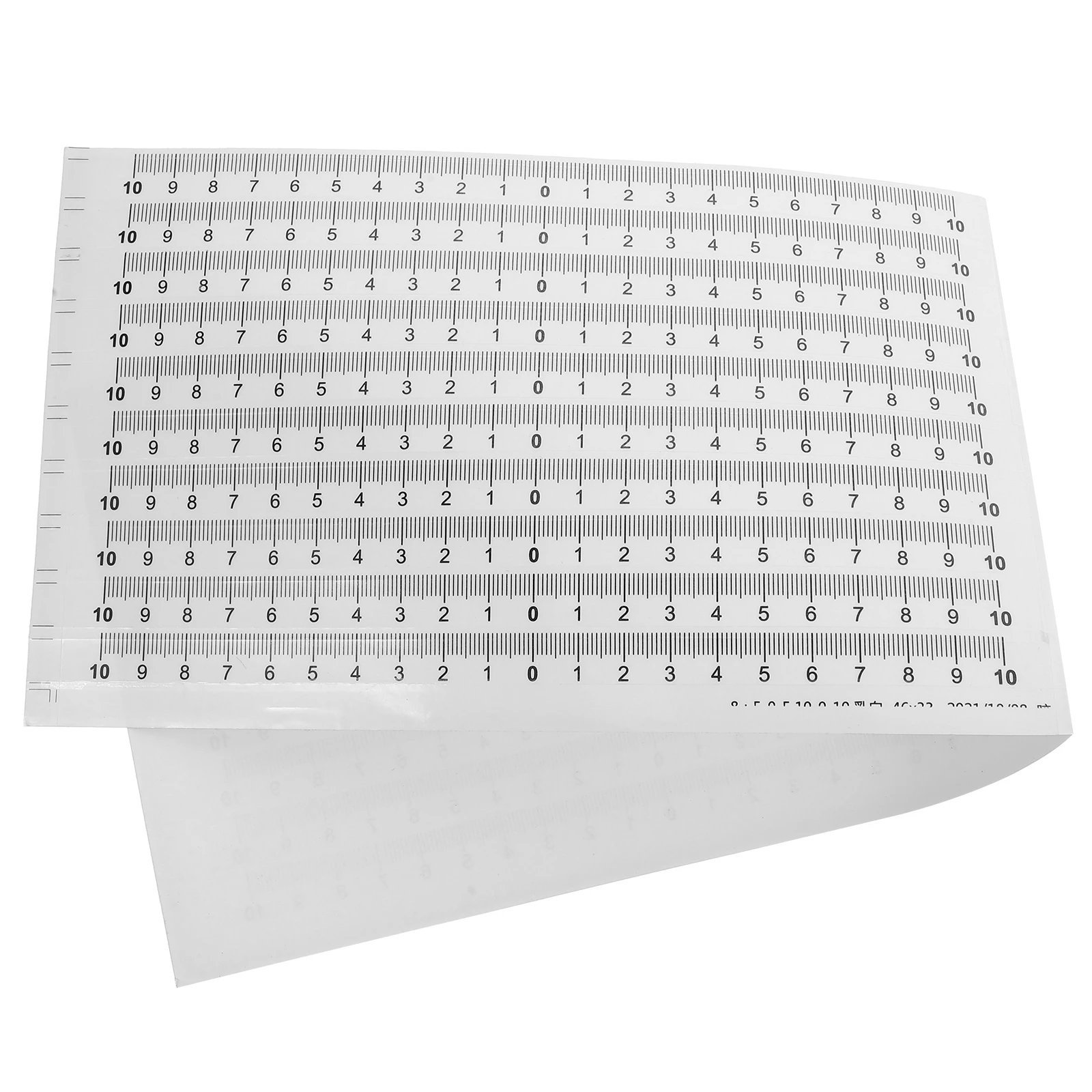 

20 Pcs Scale Sticker Adhesive Backing Measure Tape Stickers Ruler Cm Pvc Double Sticky