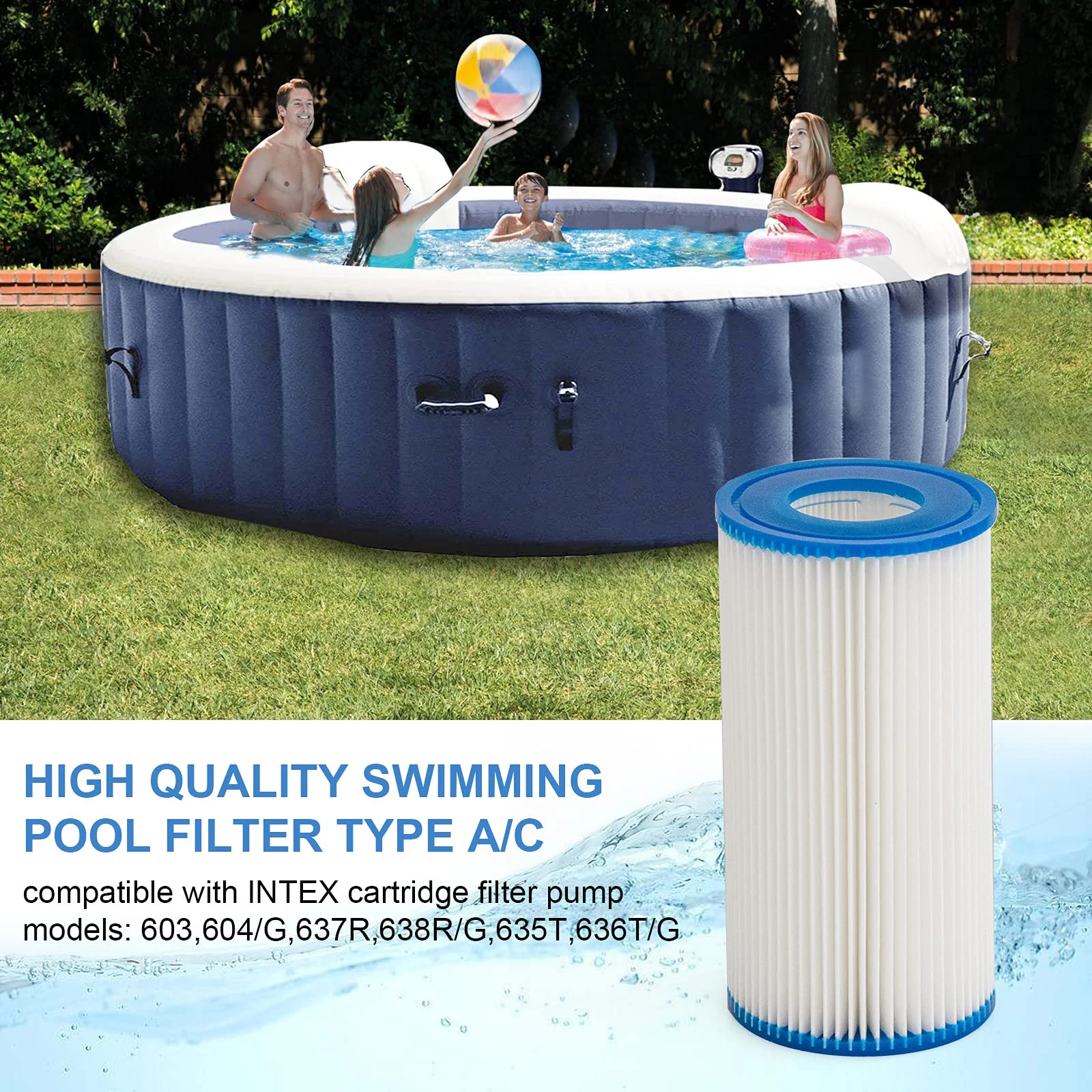 for Intex filter TYPE A SWIMMING POOL INTEX 29002 for Cartridge Pool Filter Vacuum Cleaner Pools Pump Awning