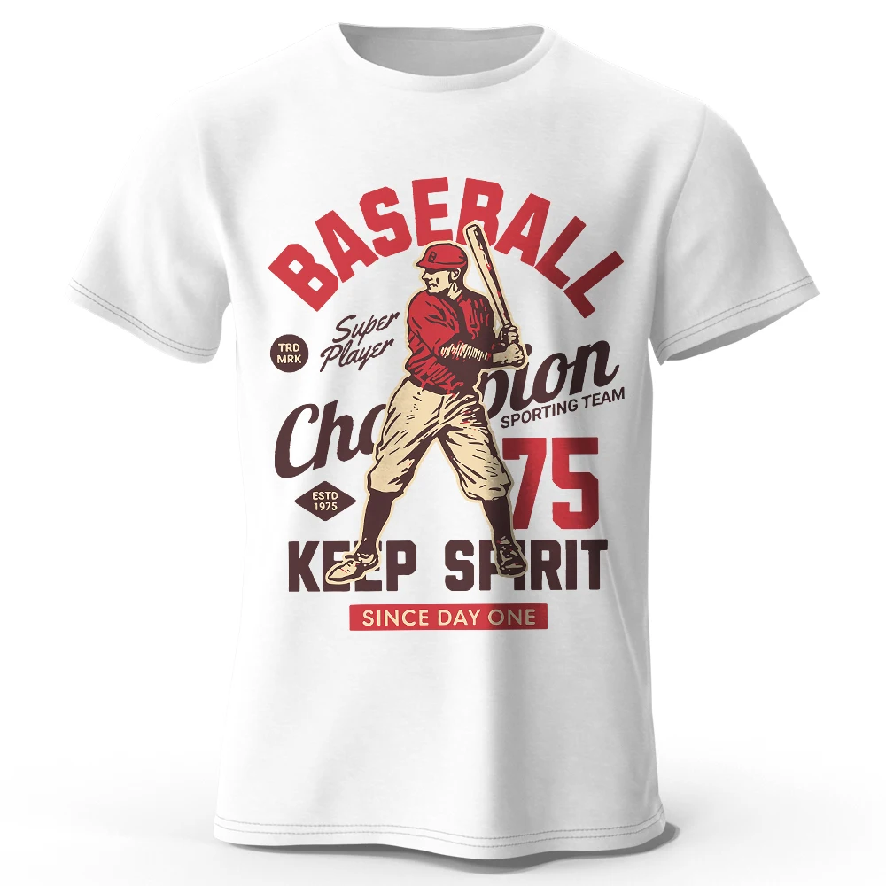 Herren Baseball halten Geist gedruckt T-Shirt Baumwolle übergroße Straße Grafik T-Shirts für Männer Frauen Sommer Tops