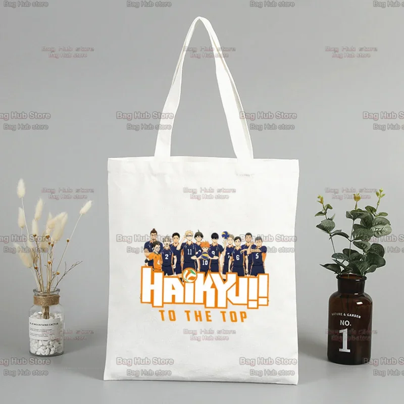 Oya Oya Oya Haikyuu Kuroo Anime Bokuto Volleyball Shopper Bag Canvas Bag Bolsa Compra Sac Reusable Bolsas Ecologicas Tote Bag