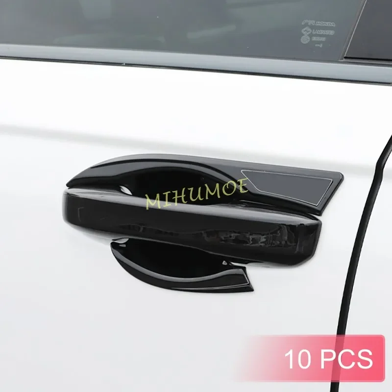 

Для Honda Accord 2023 2024 2025 внешняя дверная ручка, защитная крышка, комплект литья, аксессуары (глянцевый черный)