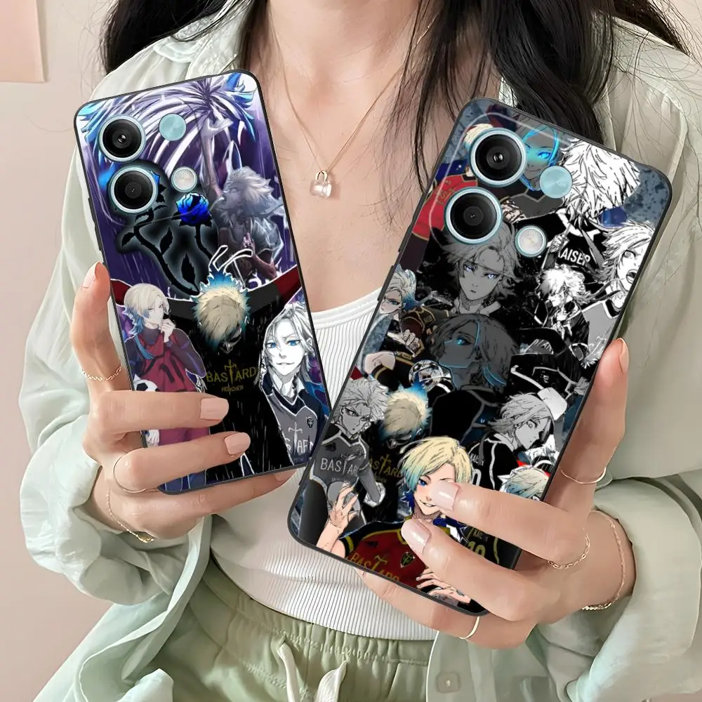 

Blue Lock Michael Kaiser Matte TPU Mobile Phone Case for Xiaomi Redmi 15 14 13 12 A5 3 2 1 C Plus 4G 5G Colorful Printing Cover