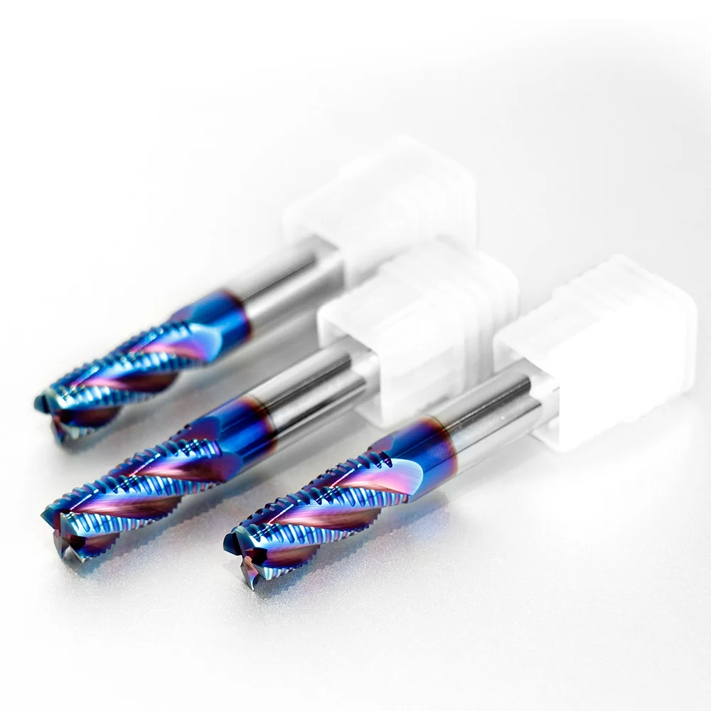 Imagem -06 - Vack Hrc65 Roughing Fresa Espiral Fresa Fresa Carboneto de Tungstênio Aço Roteador Bits Flauta Metal Cnc Máquinas-ferramentas 10 mm