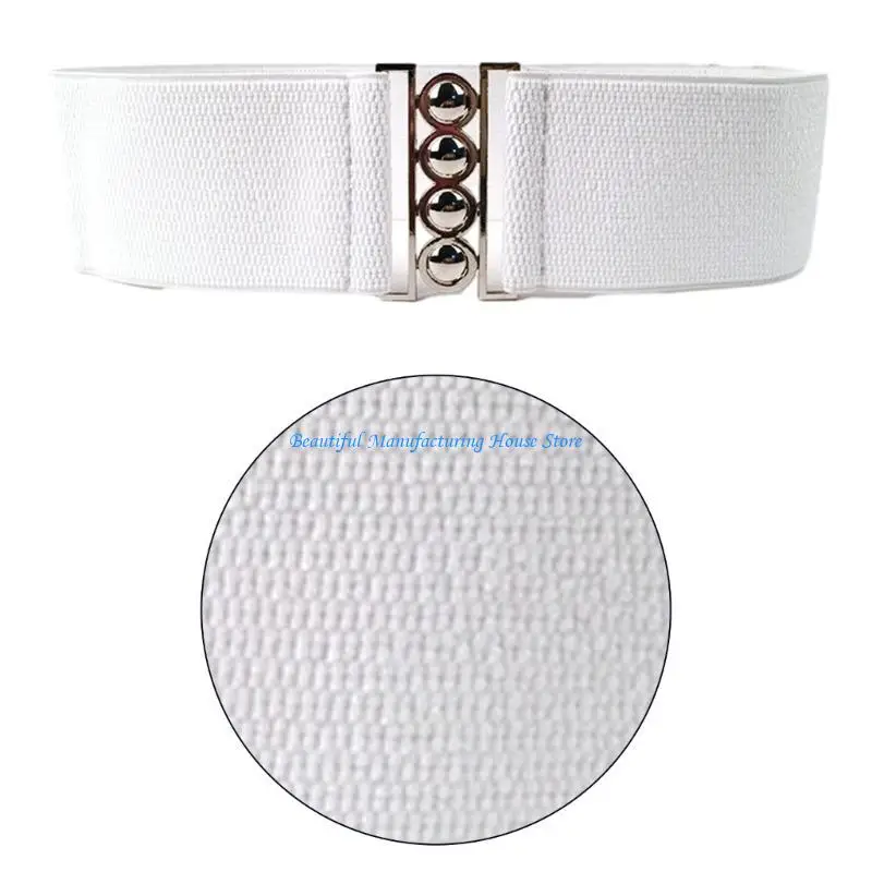 

E56A Women Elastic Corset with Alloy Buckle Decor Lift up Under Bust Corset Supplies