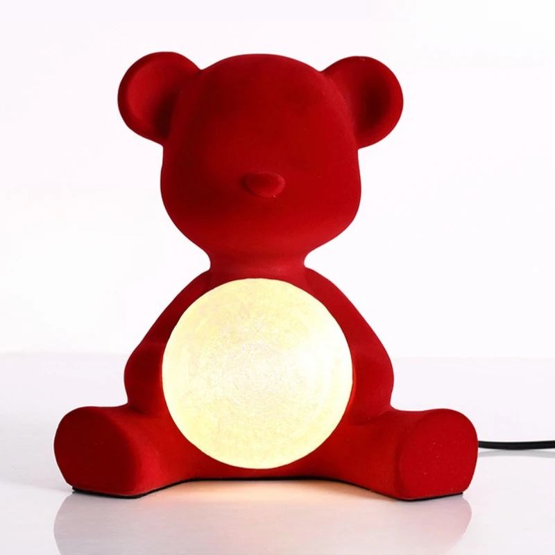 

Plush Holding Lamp Bear Creative Cartoon Night Light Bedroom Bedside Table Personalized Bear Atmosphere Light