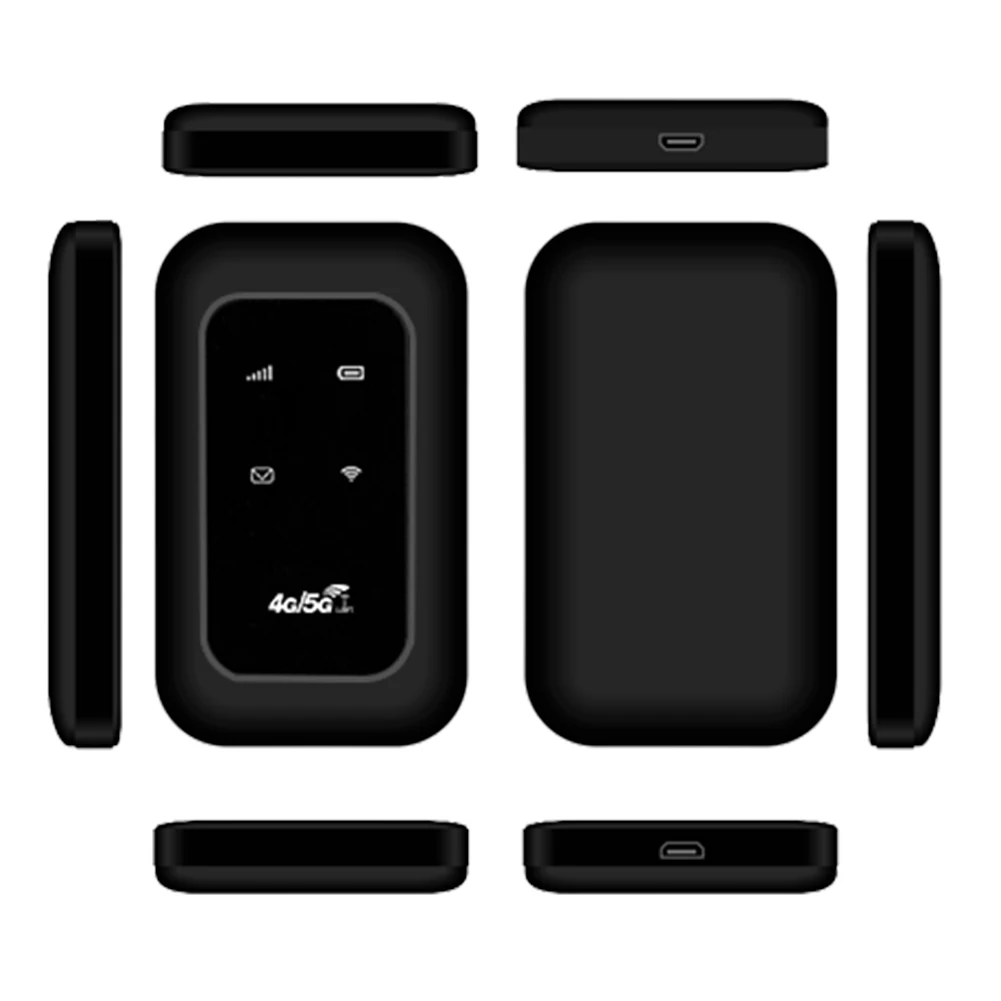 휴대용 4G 라우터 (SIM 카드 슬롯 포함) 고속 4G LTE 모바일 와이파이 핫스팟 RV 여행 휴가 캠핑 원격 지역용 무선