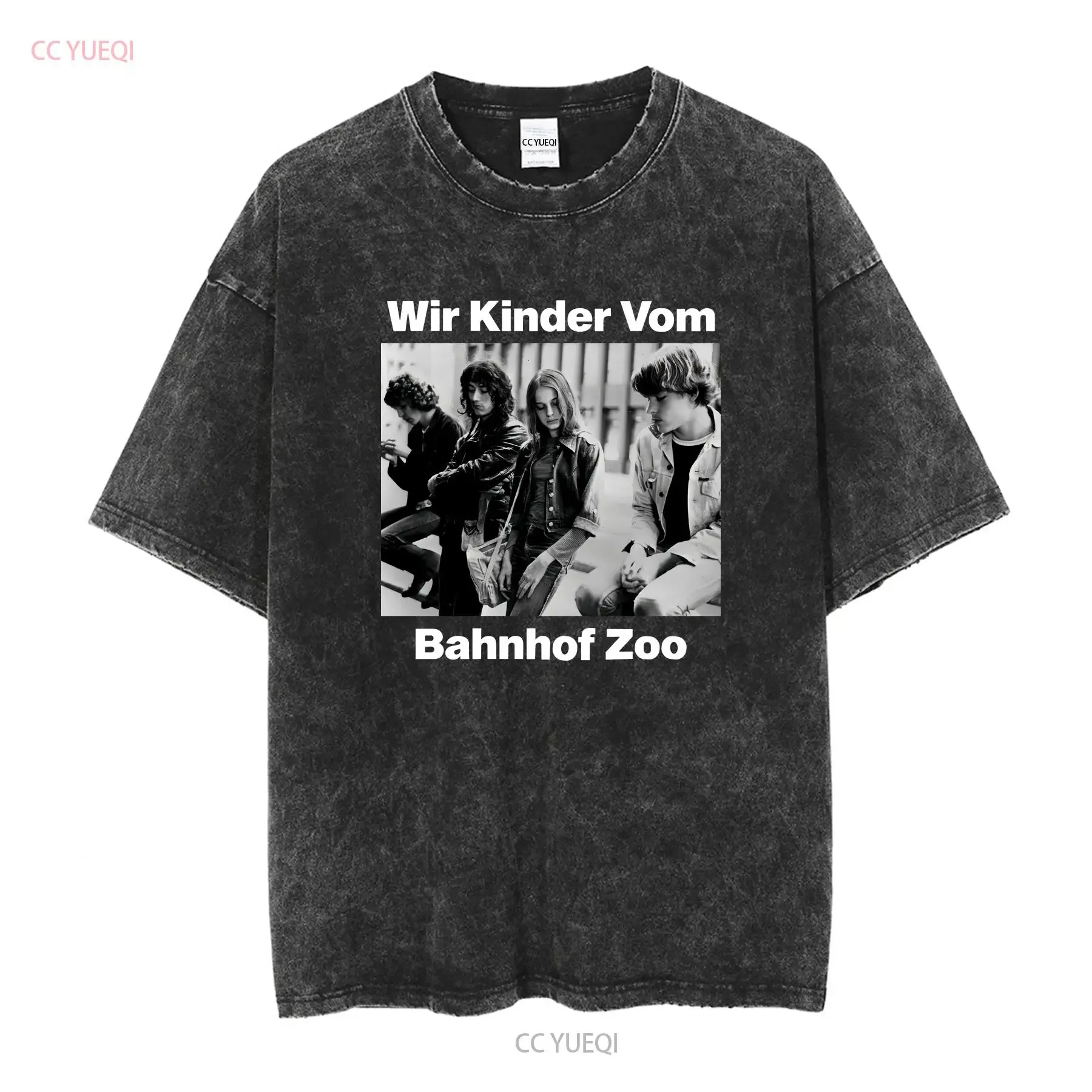 Christiane F Wir Kinder vom Bahnhof Zoo Classic T Shirt long or short sleeves vintage Washed Versatile Stylish Casual