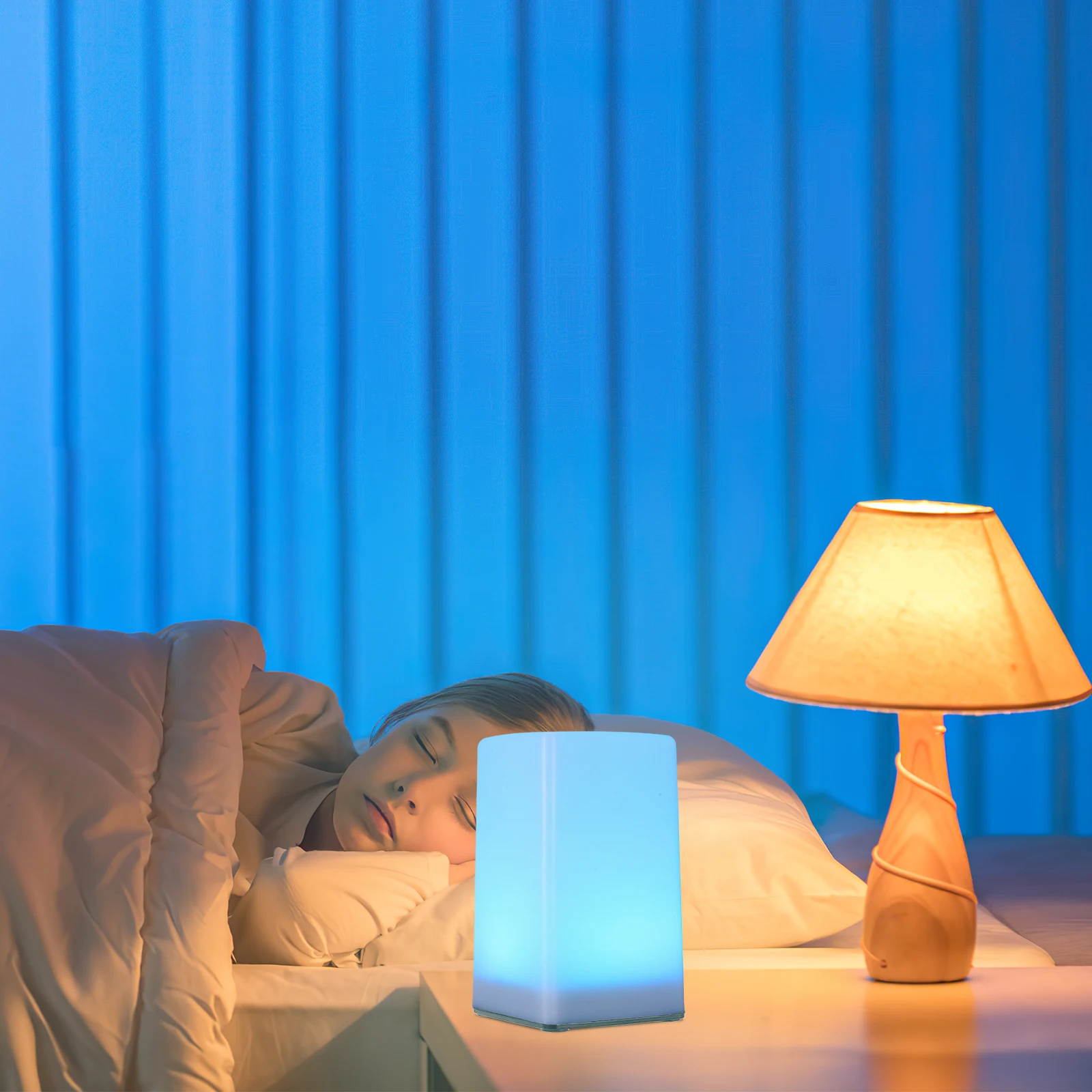 

Colorful Night Light 7 Colors USB Rechargeable LED Desk Lamp for Bedroom Kids Cordless Small Table Lamps Changeable