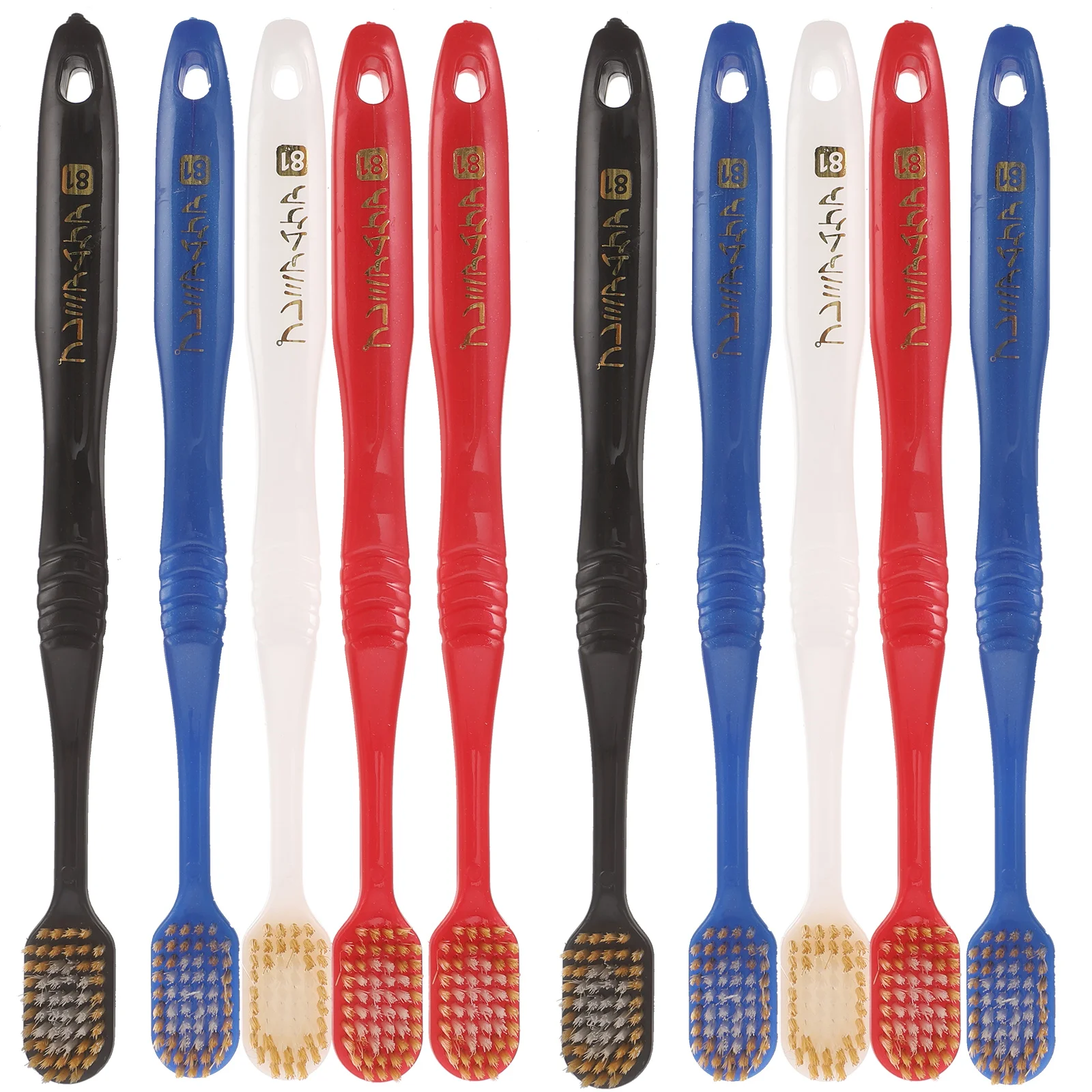 

10 Pcs Bamboo Charcoal Toothbrushes al Care Brushes Bathroom Accessories Household Non Slip Healthy Gums