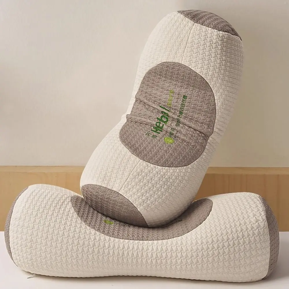 Cylindrical Buckwheat Pillows Breathable Help Sleep Cervical Vertebra Pillow Anti-arch Neck Pain Relief
