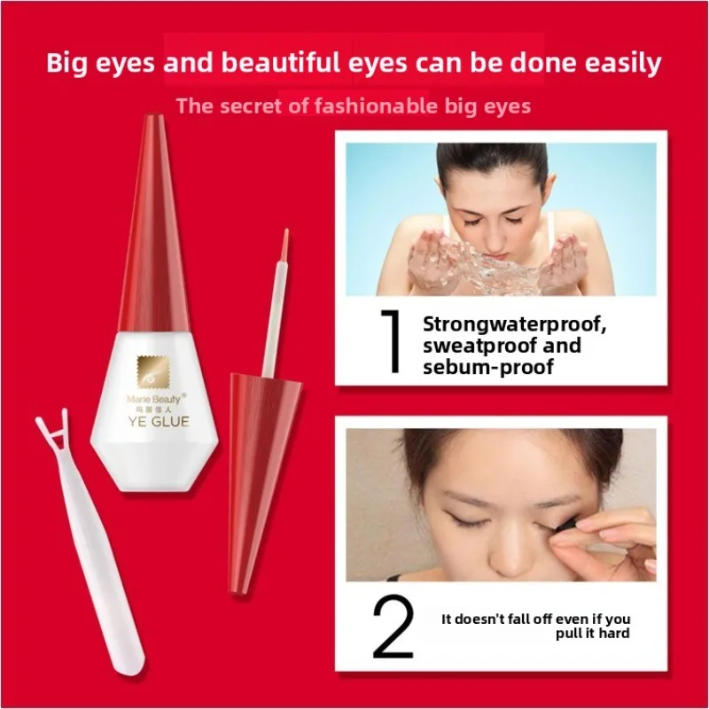 Wimperlijm voor tweeërlei gebruik Zachte formule Klassieke rode dop Professionele make-up