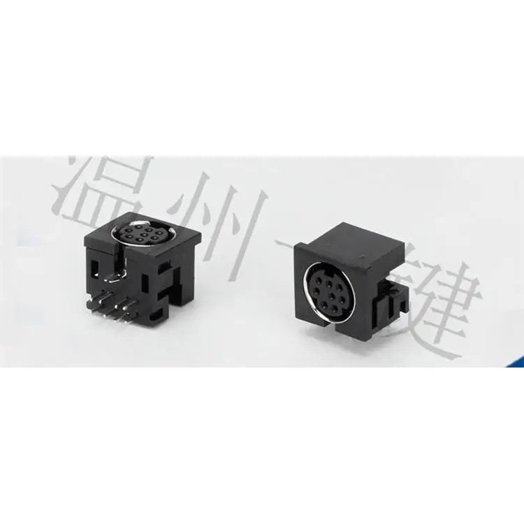 10pcs original new MDC-8-01b square keyboard plug DIN interface S terminal 9-pin 8-pin 8-core socket female