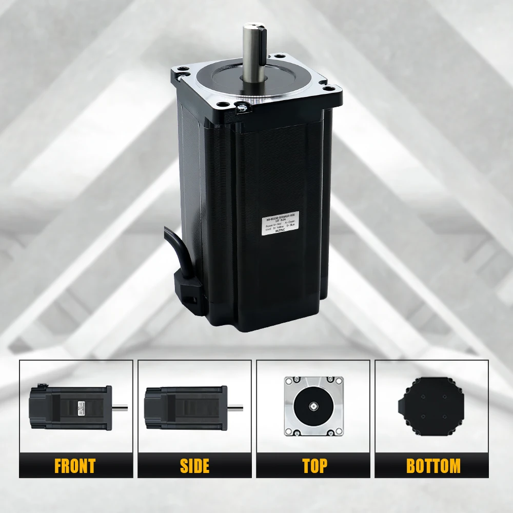 Nema34 Stepper Motor Open Loop or Close Loop DC Engines 12Nm with Driver DM860H / HBS86H +3M Encoder Cables For CNC Router