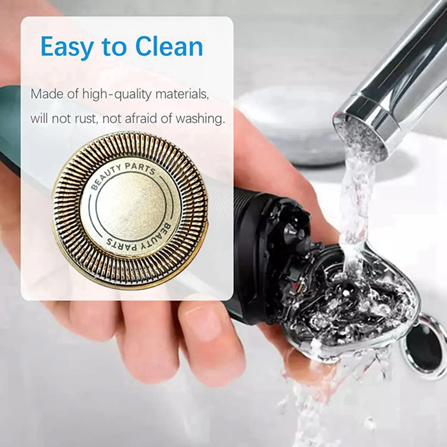 SH71 Testine di rasatura di ricambio per Philips Norelco Shaver Series 7000 e serie 5000 a forma angolare, SH71/52-LITE