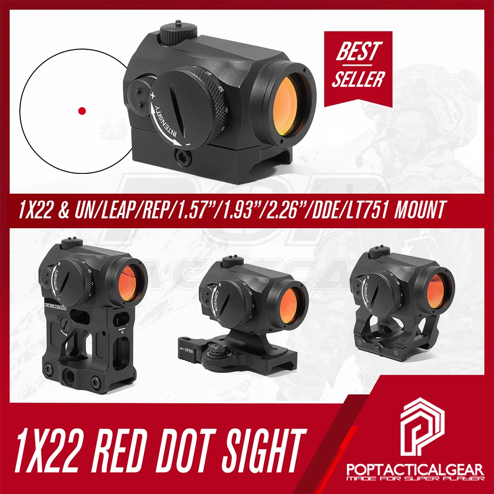 SPECPRECISION AIM Style Red Dot Sight for Airsoft, Tactical with QD and Fast Mount, 3D Letter Markings