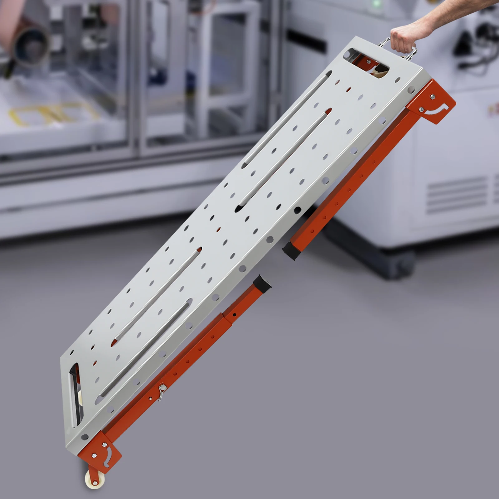 Adjustable Portable Welding Table Welding Workbench Table Folding Work Bench for Welding, Sawing, Drilling