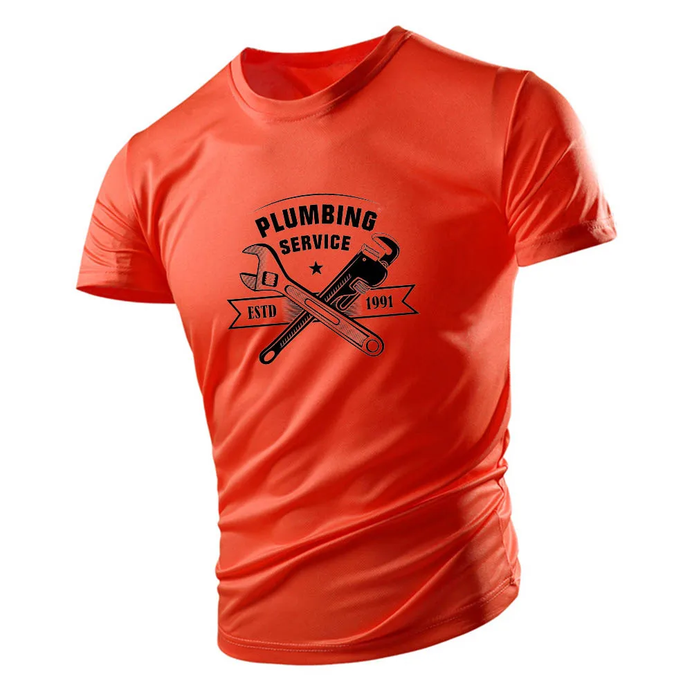 Adult Men's Fast Dry Summer T-Shirt Short Sve Fashionable Customizable Hand-Painted Design Service Clothing Customization