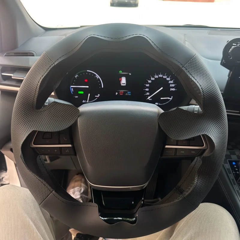 volante-de-carro-em-couro-de-microfibra-costurado-a-mao-para-toyota-highlander-crown-land-cruiser-grivia-senna-acessorio-para-interior-de-carro