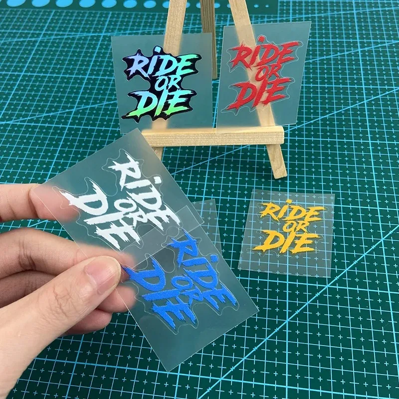 

2D flat sticker 1 piece new cycling and death bicycle sticker, outdoor style waterproof and sunscreen decal, suitable for road