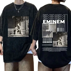 Rapper Eminem Slim Shady Print T Shirt Male 90s Hip Hop Punk Rock Vintage Wash T Shirts Men's Harajuku Clothes Unisex Streetwear