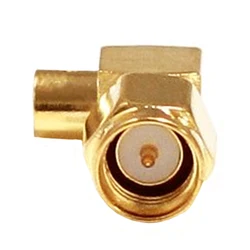 1pc SMA Male RF Coax Connector Right Angle Type 90-Degree Solder for Semi-Flexible Cable RG402.141