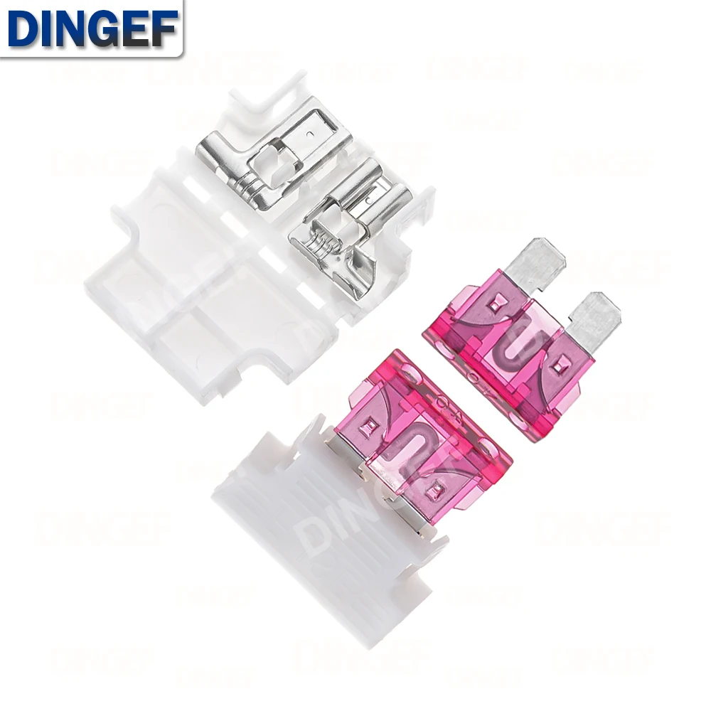 5PCS Auto Standard Middle Fuse Holder + Car Boat Truck ATC ATO Blade Fuse 1A 2A 3A 4A 5A 7.5A 10A 15A 20A 25A 30A 35A 40A