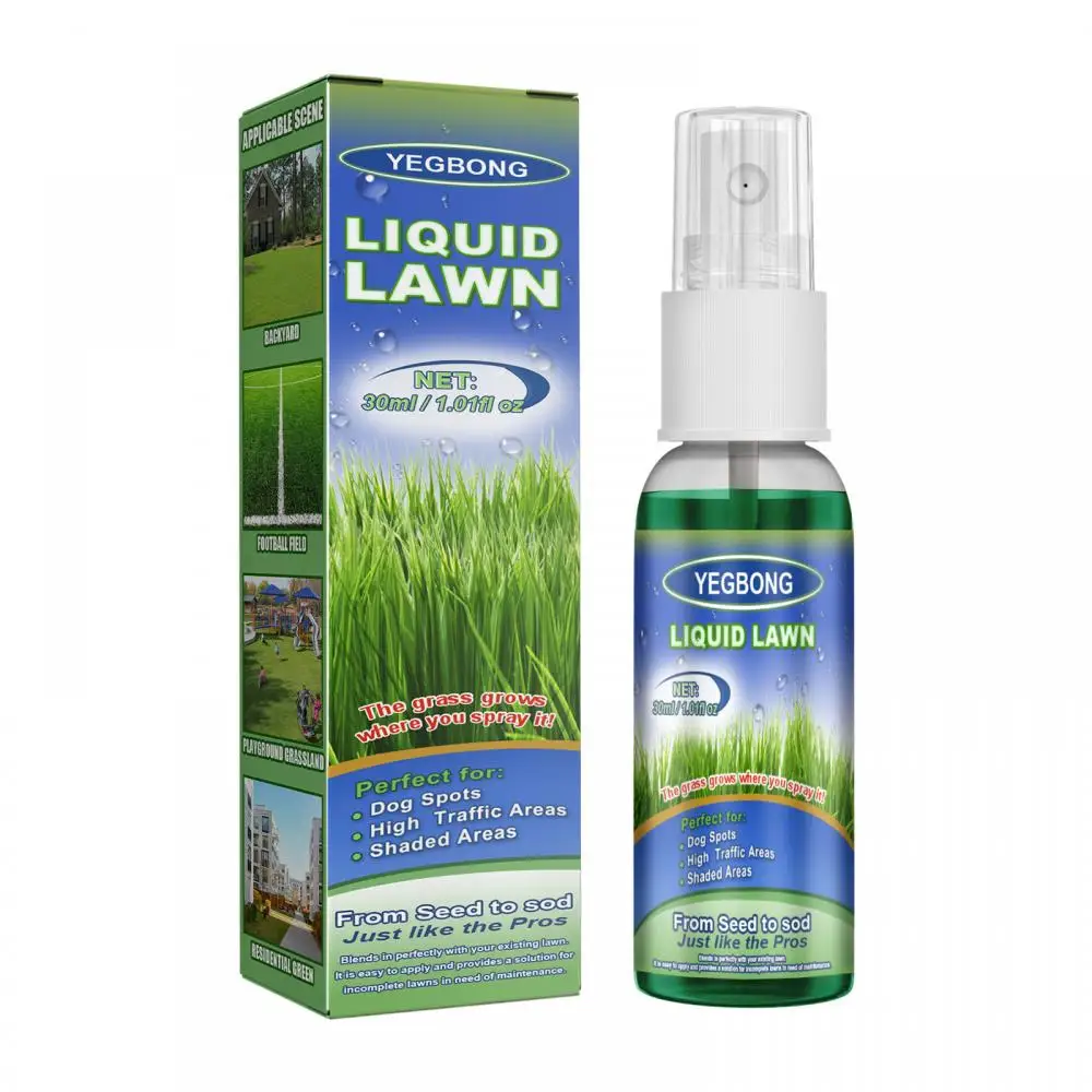 

Green Lawn Spray, Backyard Outdoor Playground Football Field Grass Growth Concentrated Nutrient Solution Spray