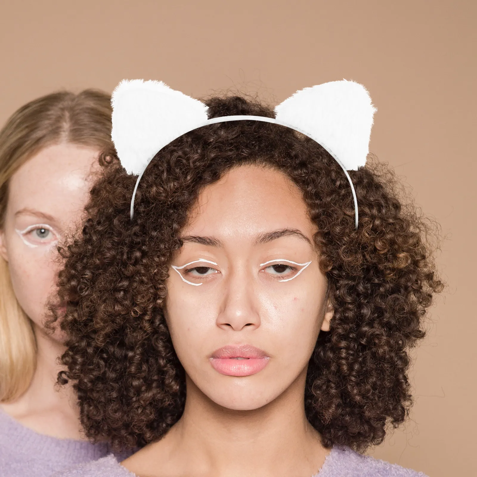 

Soft Cat Ear Headband for Face Wash Skincare Facial Cleansing Hairband Women Spa Makeup Routine Elastic Comfort Fit Headband