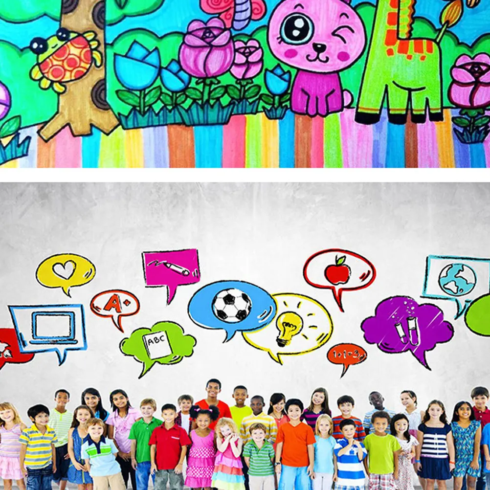 

12Pcs Colorful Chalk Dust-Free Water-Soluble High-Molecular Polymer Smooth Writing Lightweight Portable Chalks for Teachers